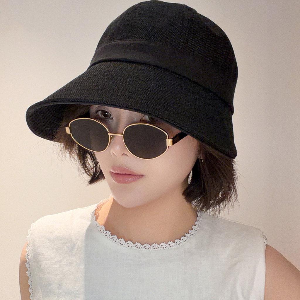 Linen Fisherman Hat Summer Sun Hat With Large Brim For Outdoor Beach And Hiking