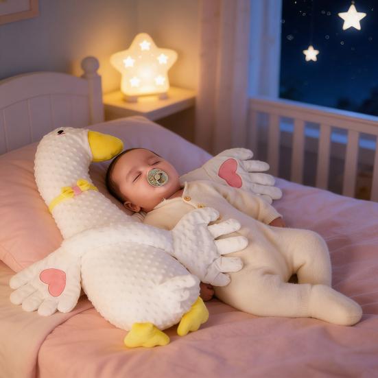 Cuscino per Mano Rilassante per il Sonno del Bambino con Modalità di Accarezzamento Regolabili Cuscino Accarezzante Succhietto Morbido Peluche Compagno di Coccole per Asilo Nido Ora della Nanna Viaggi Uso Ospedaliero