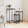 VidaXL Nesting Side Tables 3 Pcs, Coffee Tables, Sofa Tables, Living Room Furniture, Industrial, Oak 838942