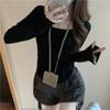 Long Sleeved T-shirt Women's Slim Fit Casual Top