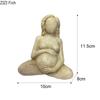 Gravid Kvinna Retro Karaktär Hartser Staty Skrivbordsdekoration Gravida Kvinnor Skulptur Ornament Skrivbordsdekor Figurin Statyett