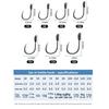 5pcs Durable Aluminum Alloy Anti-Tangle Fishing Hook Set Sea Rod Hooks  Sea Fishing