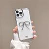 For Apple 17promax Epoxy for IPhone15plus Mobile Phone Case 14 Bow Transparent Light Luxury Women's New Model