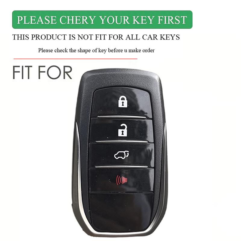 Silicone Auto Remote Car Key Case Cover For Toyota CHR Hilux Fortuner Land Cruiser 200 Camry Corolla Crown RAV4 Highland