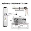Stainless Steel Household Indoor Door Lock Universal Type Wooden Door Lock Tamper Free Adjustable Door Handle Bedroom Door Lock