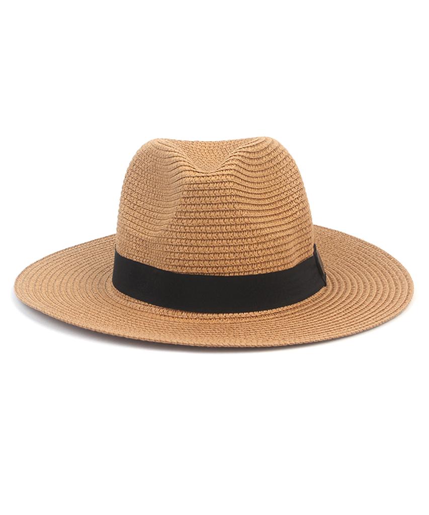 Yunibeosyeolkemiseuteuli Summer Brown Paper Fedora Summer Fedora