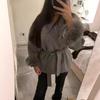 Woolen Short Coat Loose Lapel Long Sleeve Jacket Autumn Winter Chic Cardigan