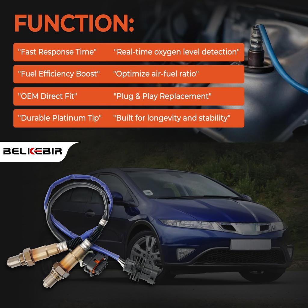 2Pcs Oxygen Sensor Upstream Downstream O2 Sensor Compatible With 2011-2016 Chevy Cruze 2012- Chevy Sonic 2013- Chevy Trax 1.4L L4, 2013- Buick Encore