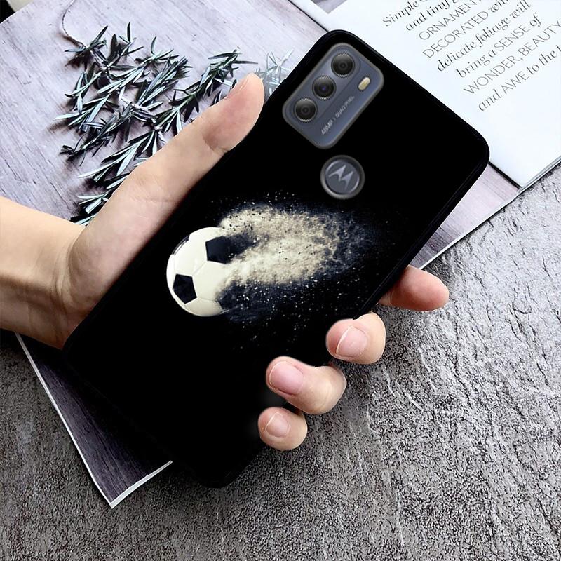 Football soccer ball Phone Case For Motorola Moto G Stylus 5G G Play G Power G 5G G Pure 2023 2024 E20 E22 E22i E32 E40 E13