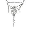 Y2k Gothic Cross Necklace for Women Men Jewelry Cross Pendant Punk Barbed Wire Thorns Metal Necklace Jewelry Ornament