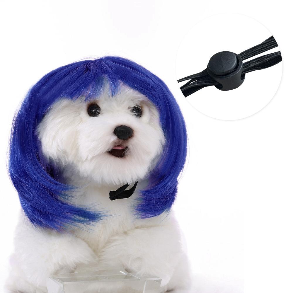 Pet Quality Premium Wig For Dogs And Cats In Trendy Bob Cut For Seasonal Celebrations