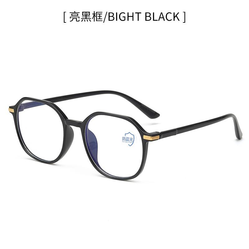 Gjennomsiktig datamaskinbrilleinnfatning Kvinner Menn Antiblått lys polygon briller Blokkerende briller Optisk brillebrille