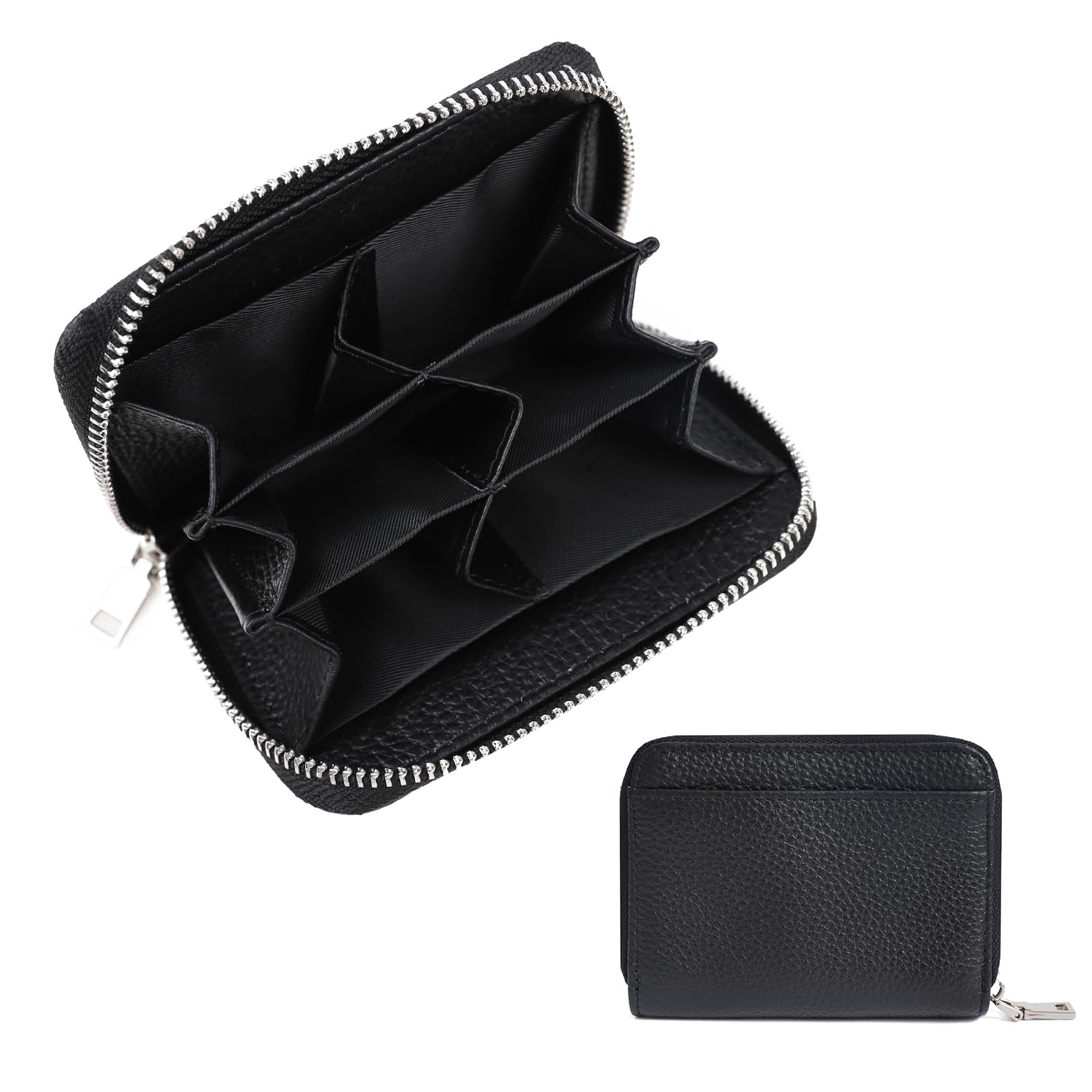 [imeetu] Мини-кошелек с отделением для монет, ключницей и 6 отделениями, Из натуральной кожи, Компактный, Легкий, Удобный, Маленький, Многофункциональный,