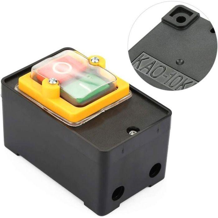 Bouton-poussoir AC220V / 380V 10A Bouton-poussoir Imperméable Bouton Poussoir ON/OFF Utilisé
