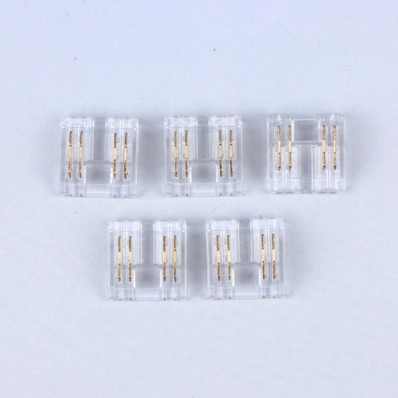 5/10/15Pcs Cob 10Mm 4Pin Cct Led Strip Connector Used For Wireless Gapless Adapter Expansion Cob Strip Connection Accessories