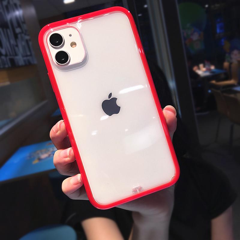 Shockproof Bumper Transparent Silicone Phone Case For Iphone 13 12 11 Pro Max X Xr Xs 12pro Soft Tpu Clear Back Cover