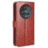For Honor Magic5 Pro 5G Crazy Horse Texture PU Leather Wallet Stand Cover Shockproof Phone Case