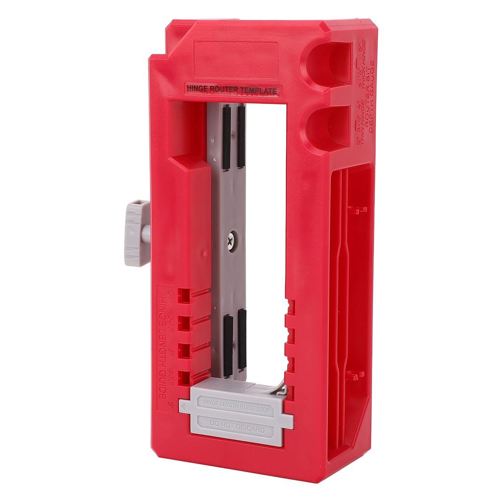 Gabarit de défonceuse pour charnière de porte Plastique Réglable Localisateur de trou de serrure de porte Modèle de mortaiseuse pour Longueur 3in à