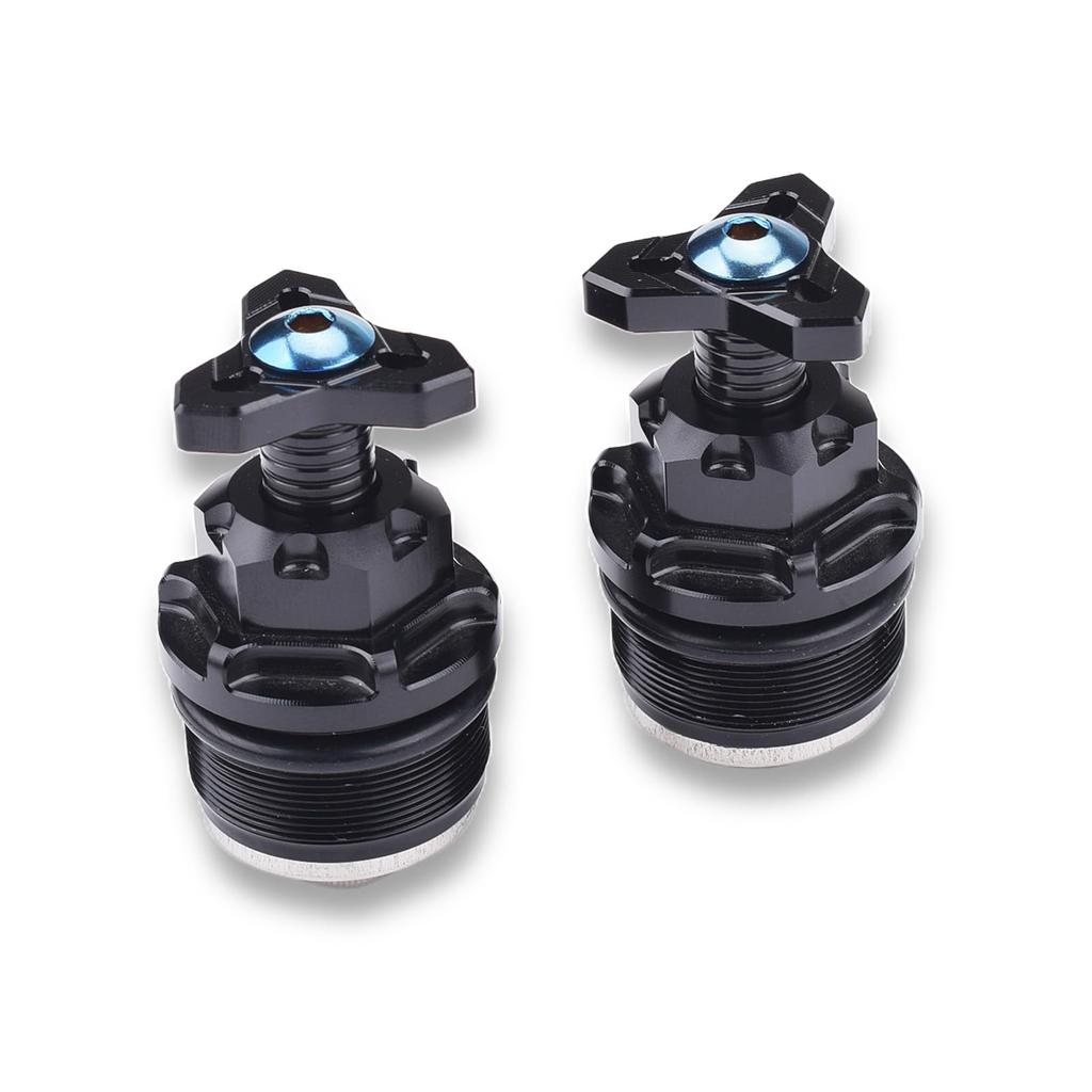 LEDISHUN Motorcycle Initial Adjuster (Left and Right Set) for Suzuki GSX250R, V-Strom 250, and GSR250 (All Models) (Black)