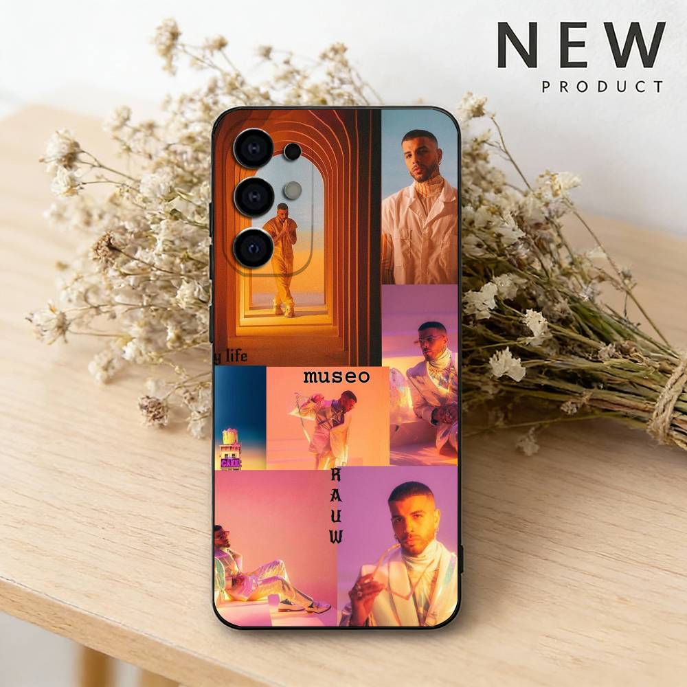 Singer R-Rauw Alejandro Phone Case For Samsung S26,25,24,23,22,30,21,10,9,Ultra,Plus,Lite Black Soft Case