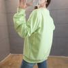 Autumn Light Sweatshirt Women, Printed Tops, Round-neck Plate-size Women's Coats