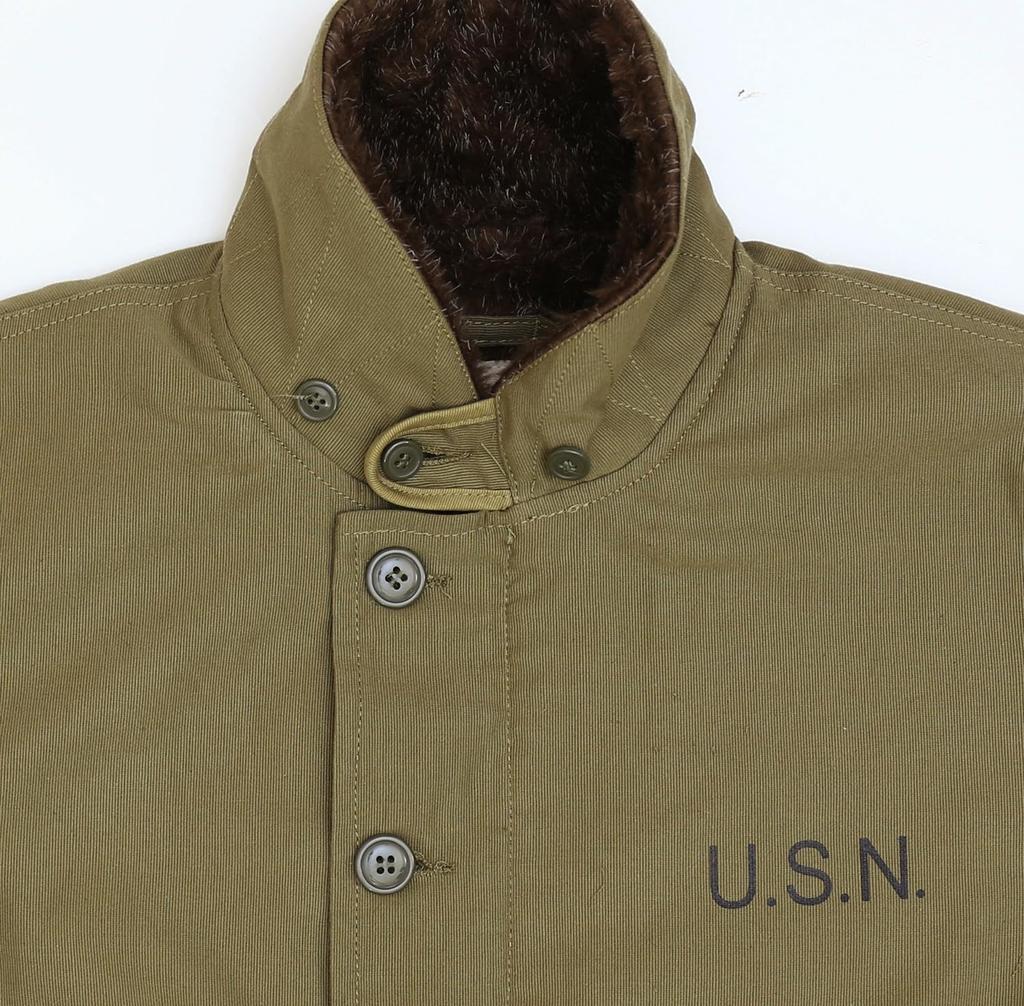 Deck Jacket with US Navy WWII Nakata Shoten [SESSLER] N-1 Patches, Replica, Military, Sessler, (JP, Alphabet, Small)