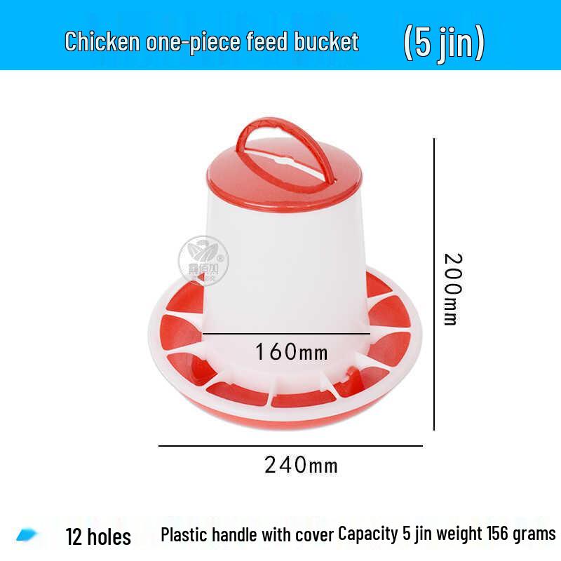 Automatic Chicken Feed and Water Trough for Poultry