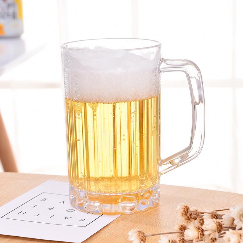 500ML Unbreakable Transparent Acrylic Mug for Beer Coffee Juice Water Perfect for Any Occasion