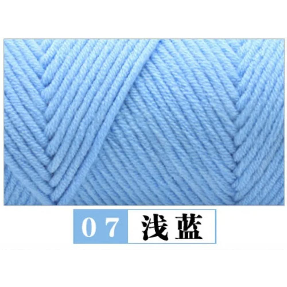 100g Pure Colour Lover Yarn Soft Milk Cotton Yarn Woolen Yarn 8 Ply Thread for Knitting Scarf Wool Handmade DIY Scarves Gift