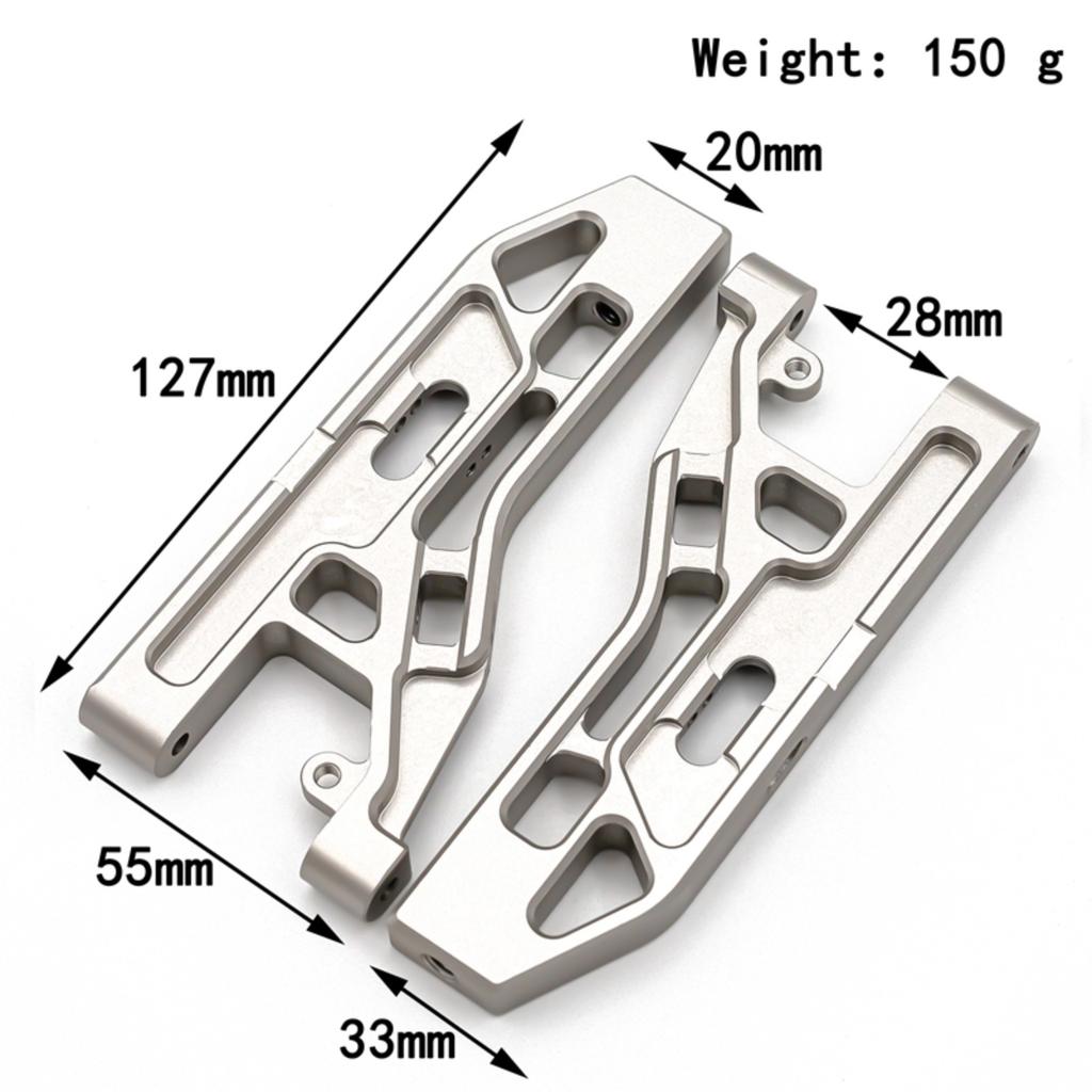 2Pcs Remote Control Front Upper Suspension Arm Aluminum Alloy Replacement for Corally Kronos 6S 1Celsius8 Remote Control Car Model  Body Parts