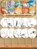Thiened Blank Xuan Paper Calliaphy Fan DIY Material Kit Hand-Painted Cultural Creative Fan round ape Bamboo Frame