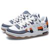 Li Ning Yufeng Synthetic Leather Comfortable Coverage Thermal Slip Resistant Low top Skateboard Shoes Men's White Gray AGCQ295-2