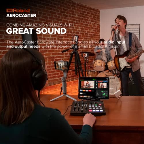The Roland Aero Caster VRC-01 Is a Streaming System That Allows You To Record and Stream Live On Your iPad. It Can Also Be Used with a Smartphone for