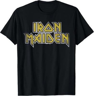 Iron Maiden - Camiseta com Logotipo da Turnê tops camiseta masculina feminina 100% algodão