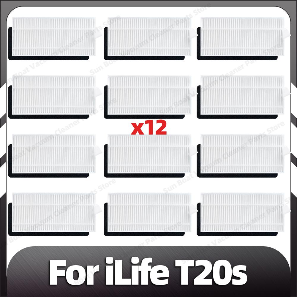 Kompatibilní iLife T20s Náhradní boční kartáč HEPA filtr Mopovací podložky Náhradní díly Příslušenství