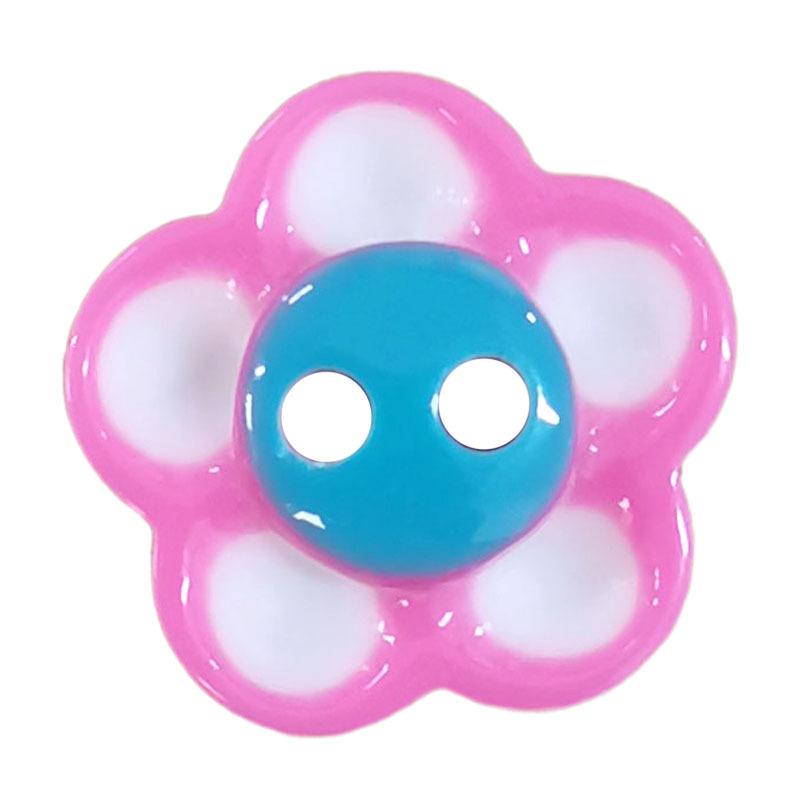 5Pcs Two Eyes Plum Blossom Resin Buttons Girls Style Shirt Buttons Versatile Knitted Cardigan Dress Decorative Buttons