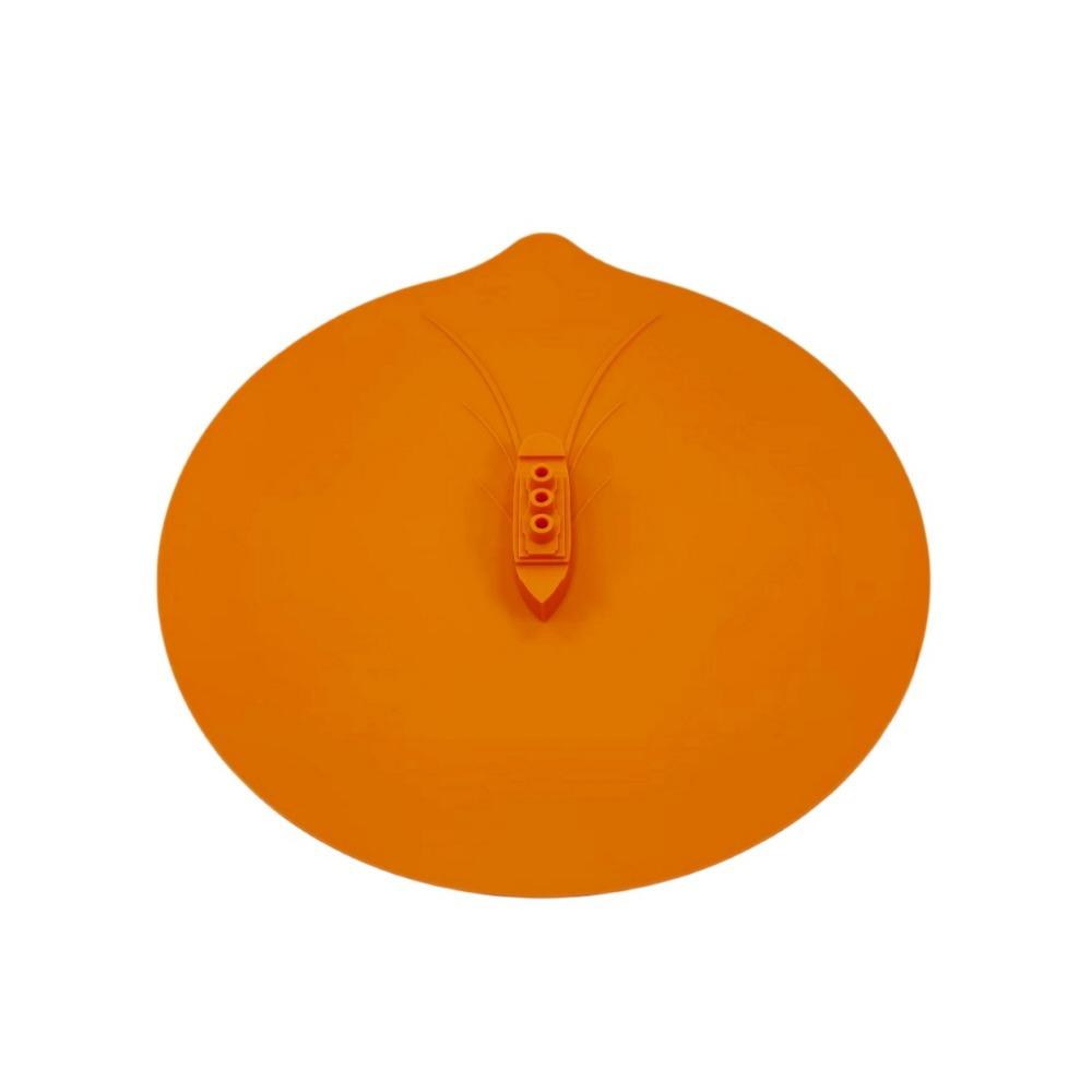 

New Silicone Steam Chimney Lid Soft Anti-overflow Microwave Bowl Cover Steam Hole Food Wrap Bowl Pot Lid Cooking Kitchen Tool помаранчевий