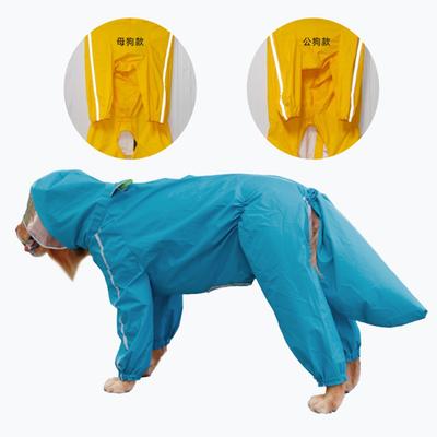 Bitch All Inclusive Dog Raincoat Golden Retriever Dobbin Edge Shepherd Raincoat Large Dog Alaska Pet Clothes