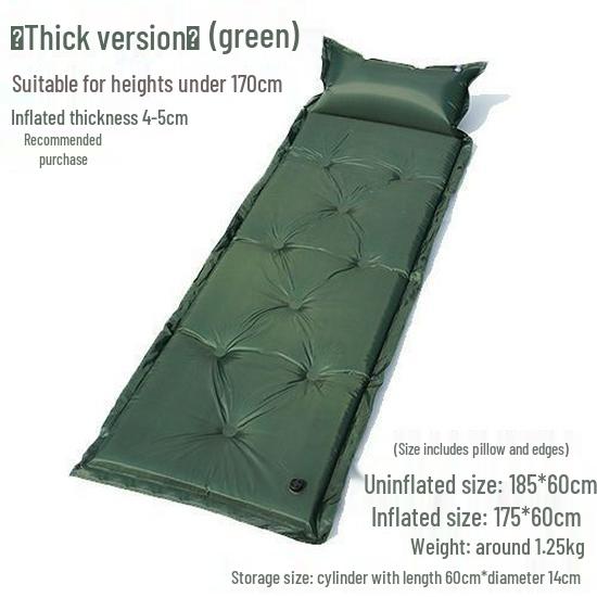 Self-Inflating Outdoor Camping Mat - Connectable Sleeping Pad for Single or Double Tents
