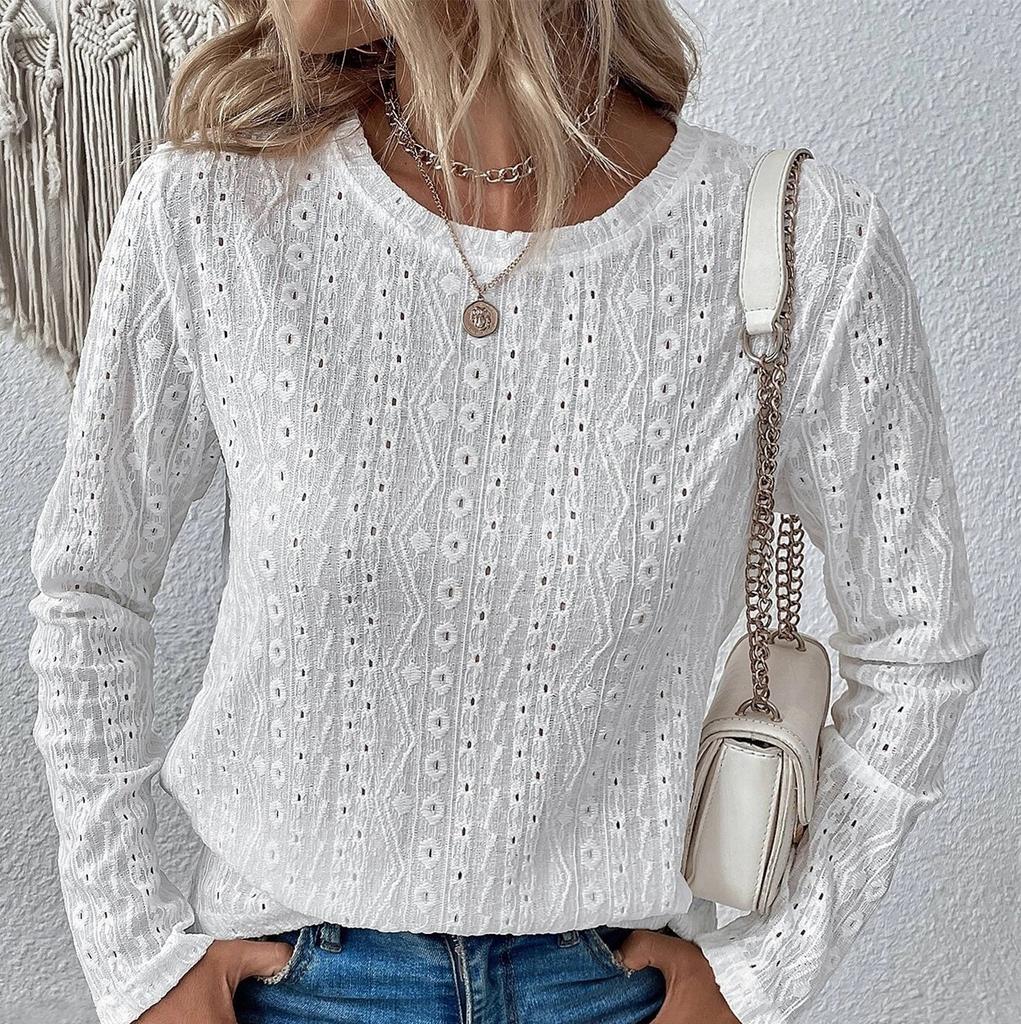 Women Solid Long Sleeve Top