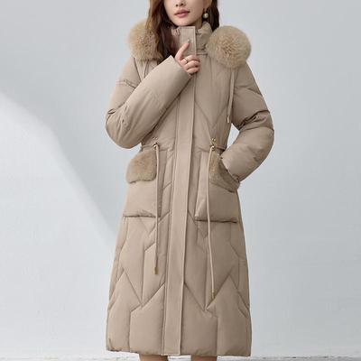 Sleeves Detachable Fashion Woman Parkas Winter Long Coats Hooded Faux Fur Collar Thick Warm Overcoat Women's Jackets