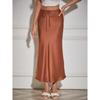 Spring Summer Women's Solid Color Casual Wide Leg Drawstring Elastic Waist Sweatpants