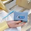 Kawaii Ins Sausage Dog Cloth Patch Korean Cute Girls Simple Card Bag Multi Functional Women's Anti Loss Hanging Rope Wallet