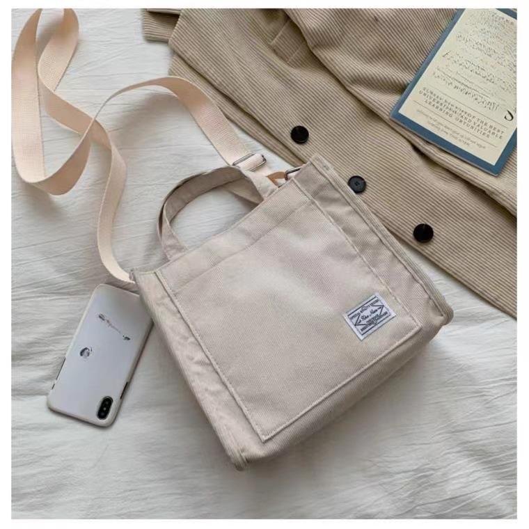 Женская вельветовая сумка через плечо на молнии маленькая хлопковая парусиновая сумка повседневная сумка-тоут женская эко-сумка через плечо винтажные сумки-мессенджеры белый 939₽