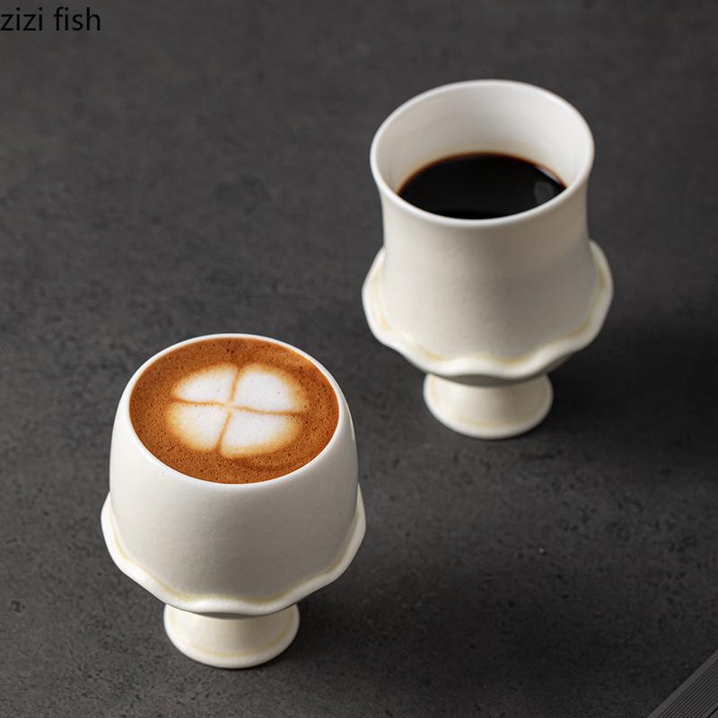 Ceramic Coffee Cup Latte Cup Goblet Water Cups Dessert Bowl Breakfast Cups Milk Mug Drinkware Beverage Mug Milk Tea Mugs