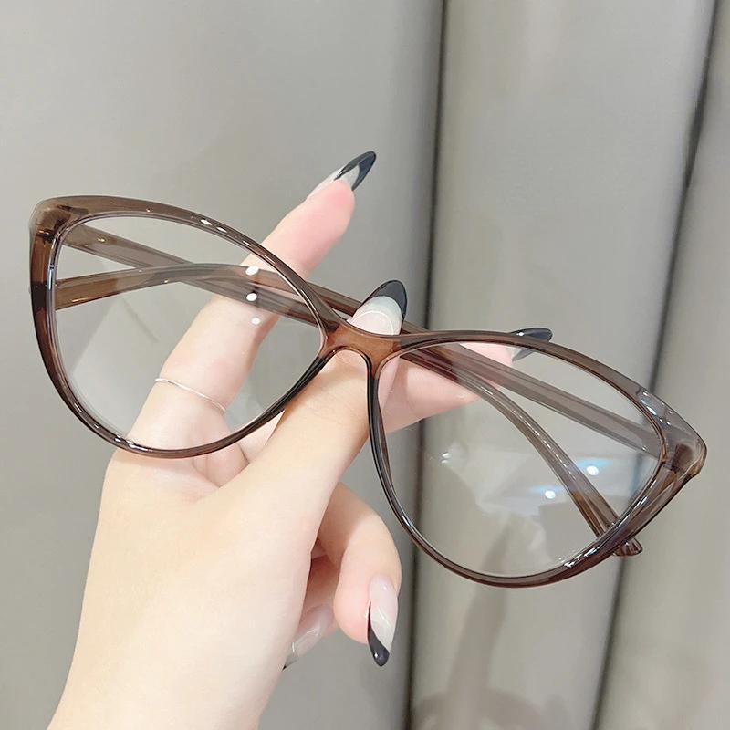Cat Eye Anti Radiation Glasses For Women/Men Replaceable Lens