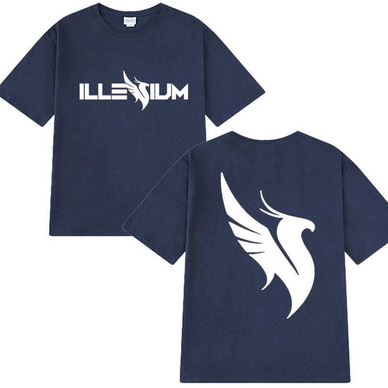 High Quality Illenium Dj Music Double Sided Printed Short Sleeve T-shirts 2025 Men Women Trend Casual T Shirt Unisex Cotton Tops