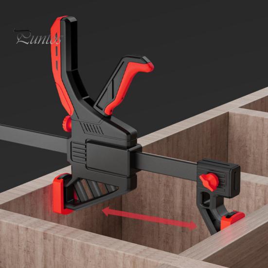 Woodworking Clamp with Ergonomic Handle Multipurpose One-handed Operation Quick Grip Clip DIY Projects Hand Tool