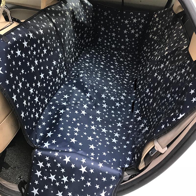 Dog Double-Layer Dirt-Resistant Car Seat Pad for Pets - Back Seat Cushion with Open Hole Design