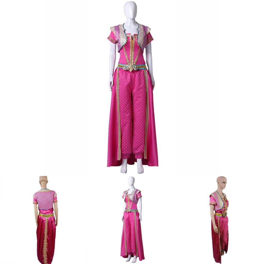 Enchanting Adult Aladdin Princess Jasmine Dress Cosplay Costume For Women